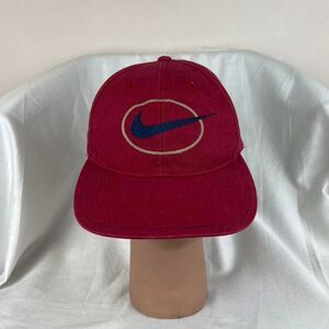 Vintage Nike Burgundy 90s Big Logo Swoosh cap